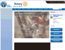 Tablet Screenshot of 9810rotary.org.au